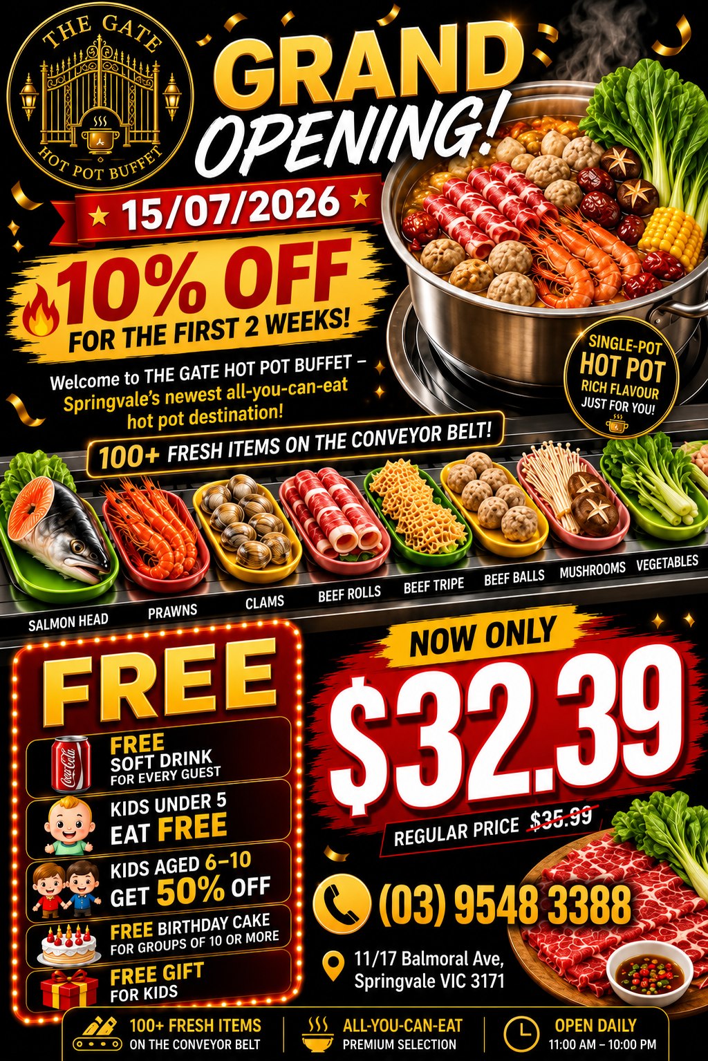 Grand Opening — Hot Pot Buffet from $32.39